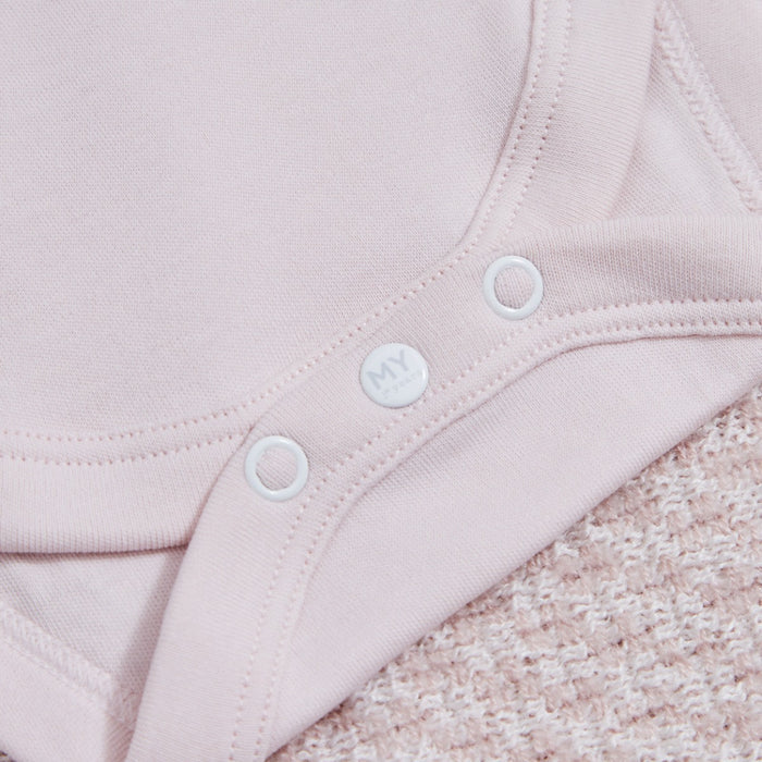 Personalised Littlest Sister Pink Bodysuit