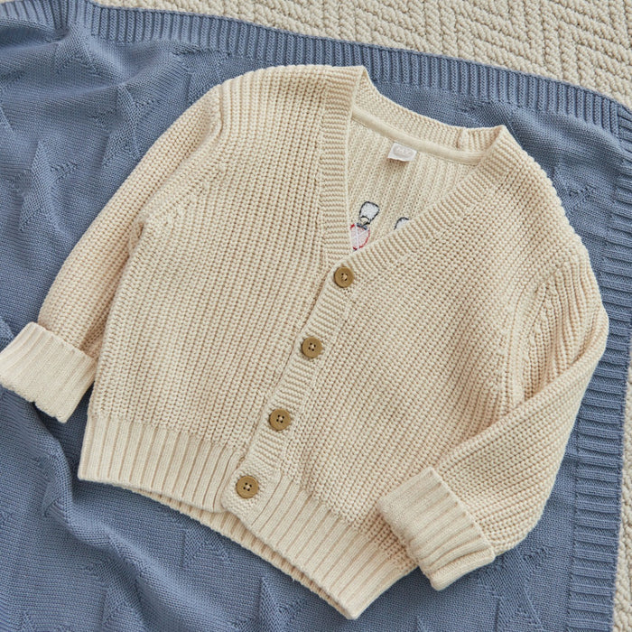 Personalised London Soldier Oatmeal Cardigan