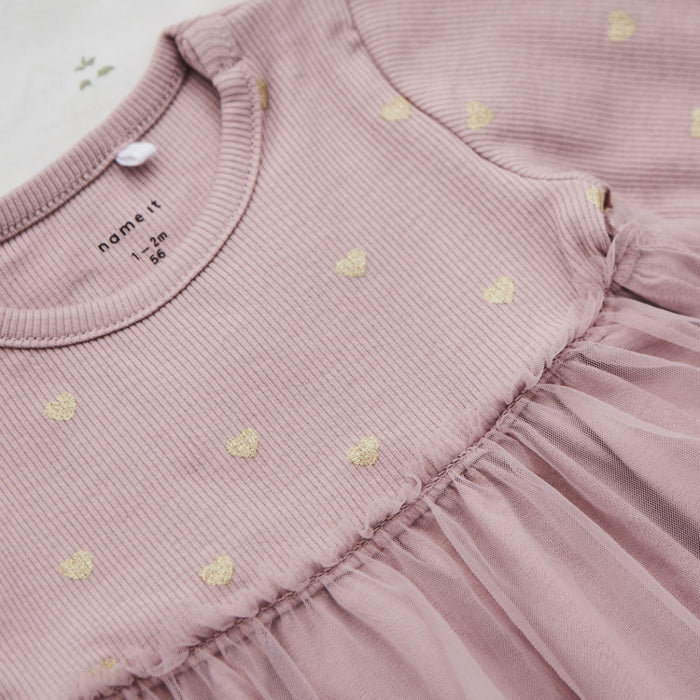 Personalised Mauve Tulle Dress by Name It