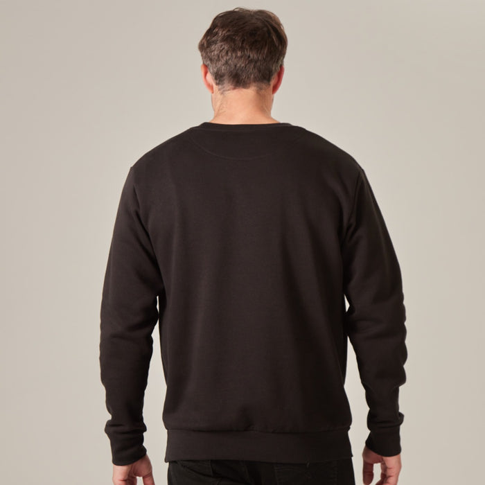 Personalised Men’s Black Initial Slim Fit Sweatshirt