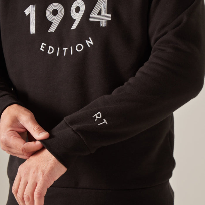 Personalised Men's Black Limited Edition Birth Year Sweatshirt