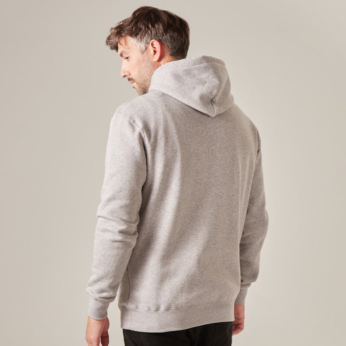 Personalised Men’s Grey Initial Slim Fit Hoodie