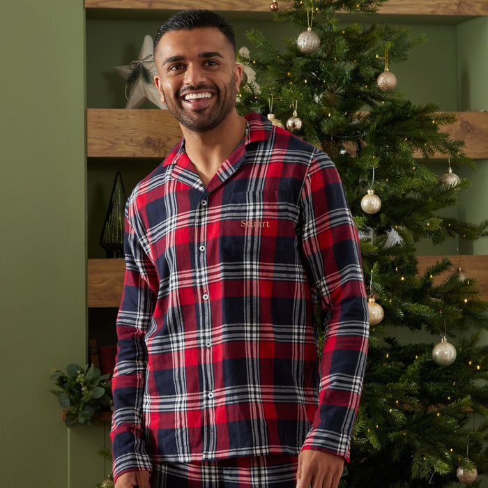 Personalised Men's Tartan PJ Set