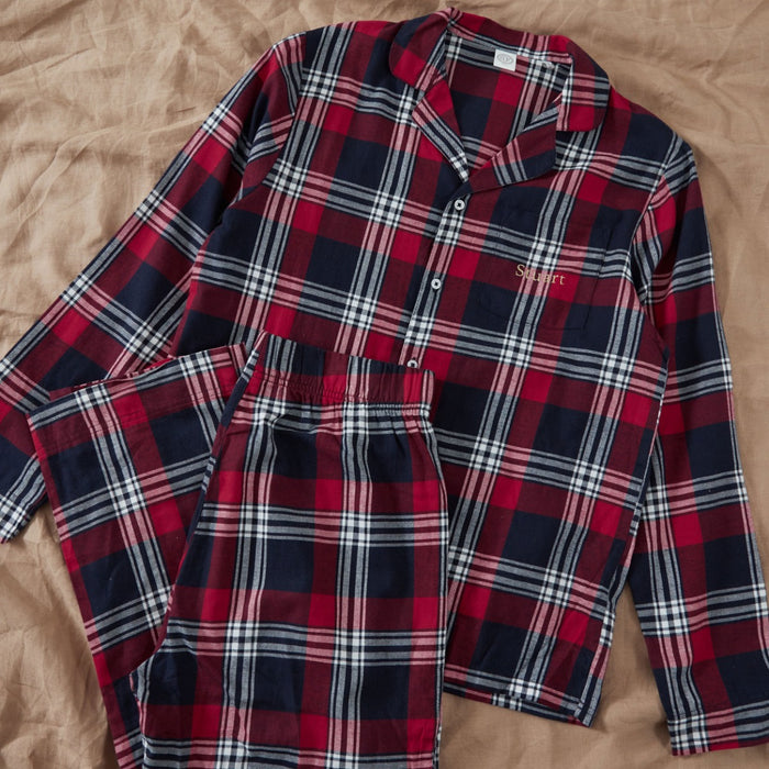 Personalised Men's Tartan PJ Set