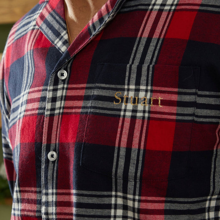 Personalised Men's Tartan PJ Set