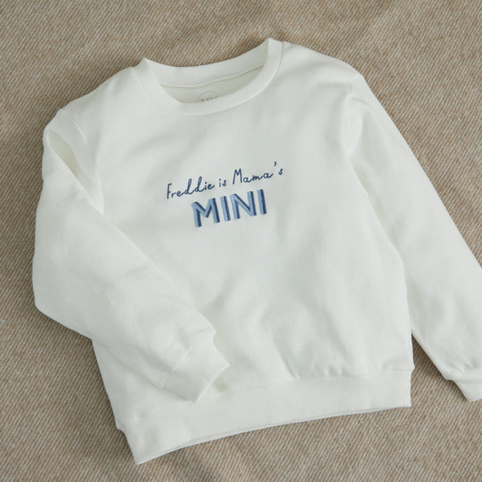 Personalised Mini Me Mother's Day Ecru Sweatshirt
