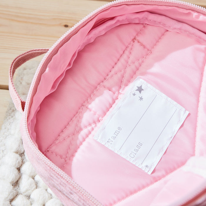 Personalised Mini Pink Cord Backpack