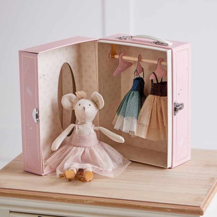Personalised Moulin Roty Mouse and Wardrobe Set