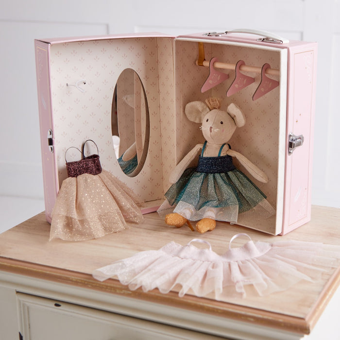Personalised Moulin Roty Mouse and Wardrobe Set