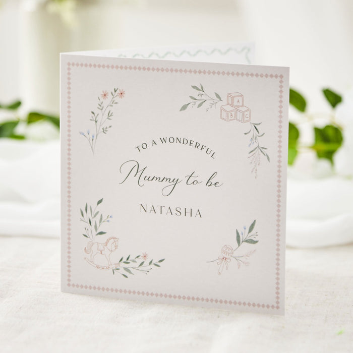 Personalised Mummy-To-Be Greeting Card by Made Yours
