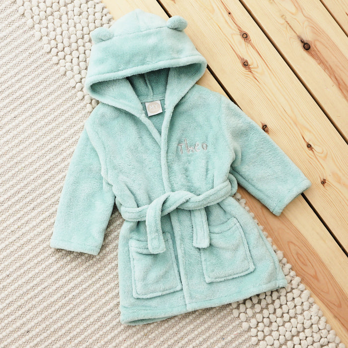 Personalised My 1st Years Gift Box Blue Hooded Fleece Robe