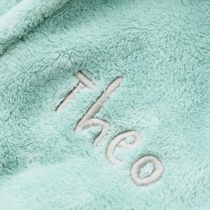 Personalised My 1st Years Gift Box Blue Hooded Fleece Robe