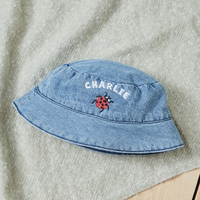 Personalised Natural History Museum™ Ladybird Bucket Hat