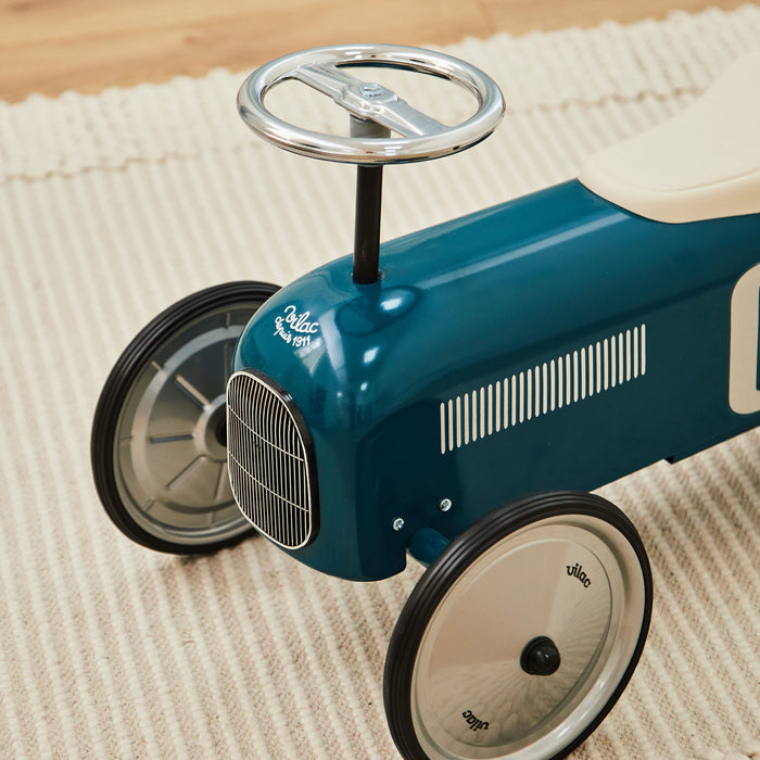 Personalised Navy Vilac Racing Ride-on Car