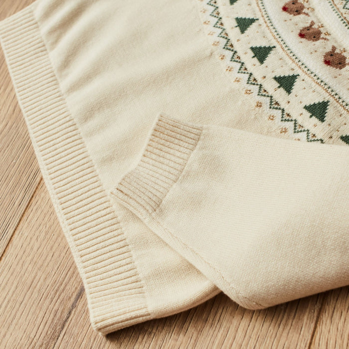 Personalised Neutral Fairisle Christmas Jumper