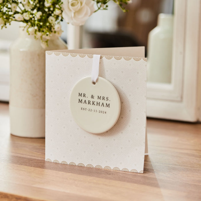 Personalised New Beginnings Ceramic Decoration