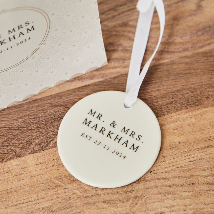 Personalised New Beginnings Ceramic Decoration