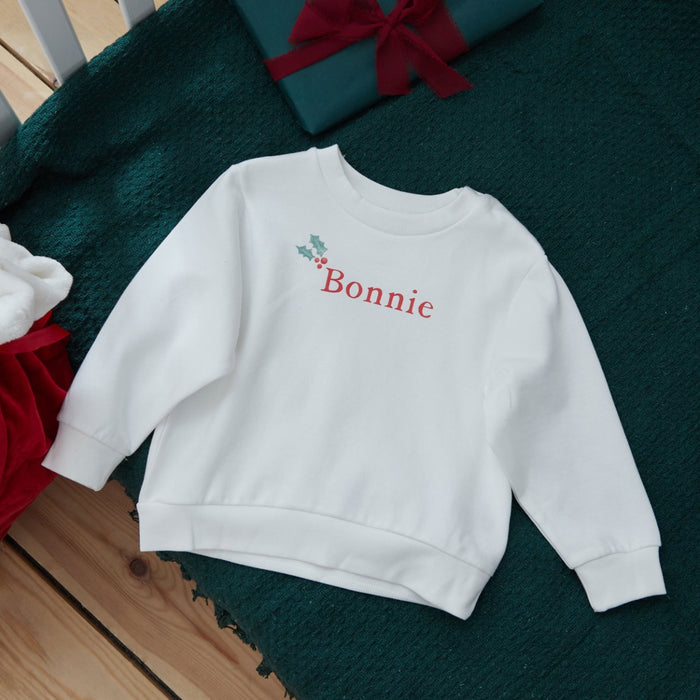 Personalised Nice List Approved Ecru Sweatshirt