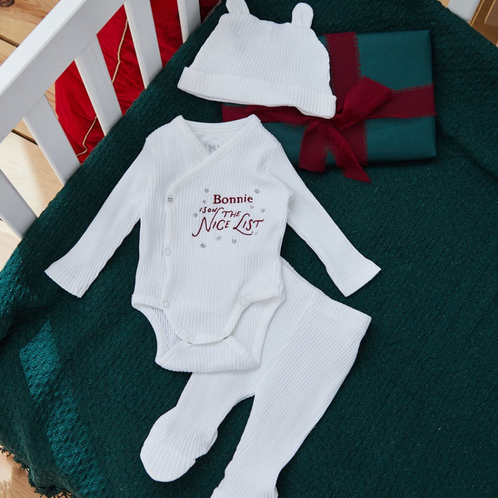 Personalised Nice List Home From Hospital Set
