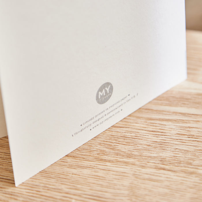 Personalised Noah’s Ark Christening Day Greetings Card