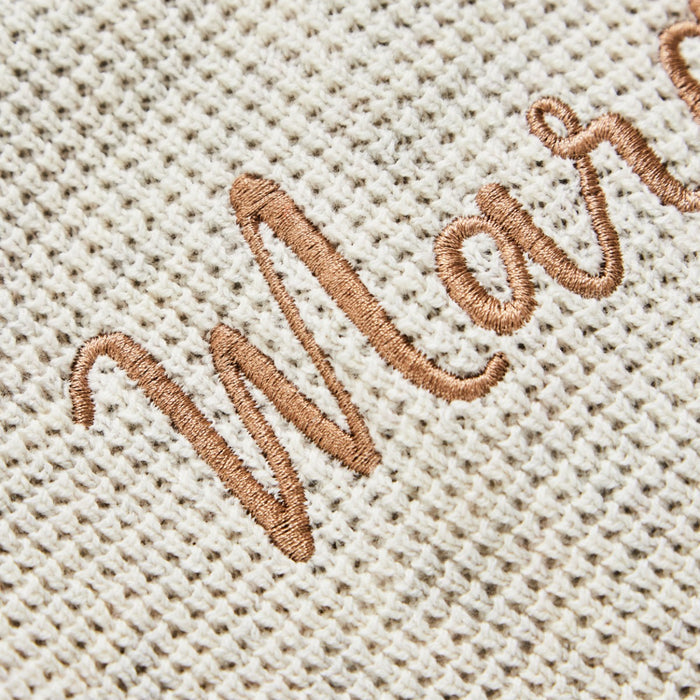 Personalised Oatmeal Button Cardigan by Name It