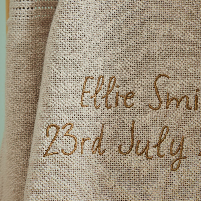 Personalised Oatmeal Cellular Blanket
