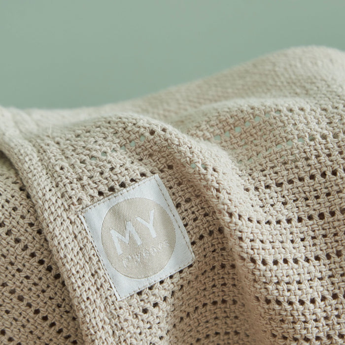 Personalised Oatmeal Cellular Blanket