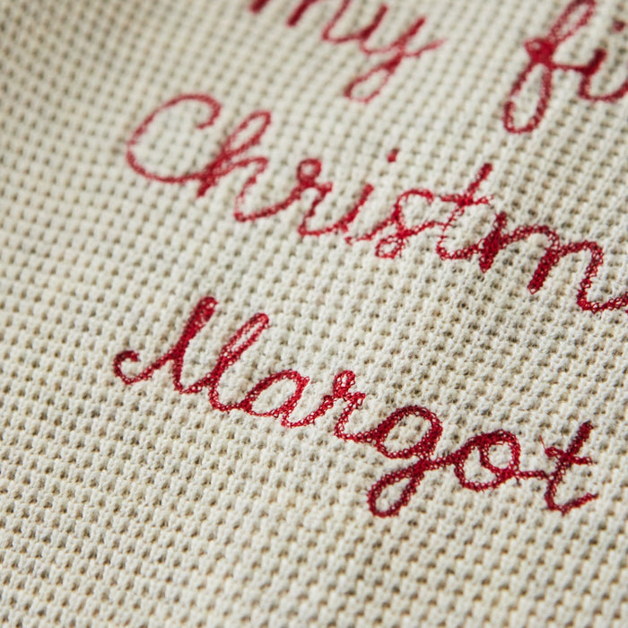 Personalised Oatmeal My 1st Christmas Cardigan by Name It