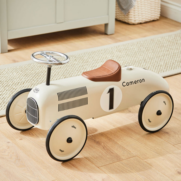 Personalised Off White Vilac Ride On Toy