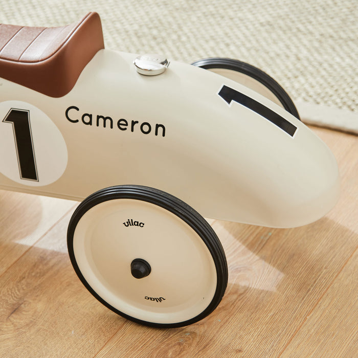 Personalised Off White Vilac Ride On Toy
