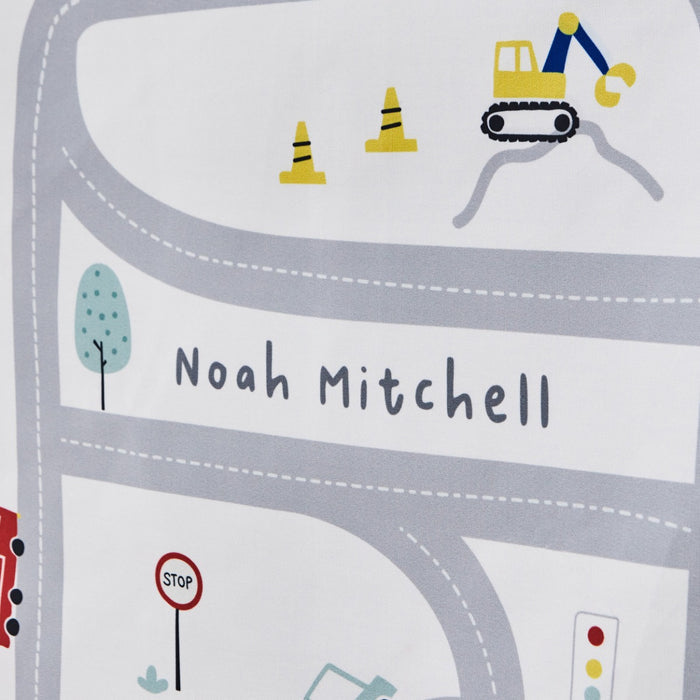 Personalised On The Move Large Grey Wall Hanging