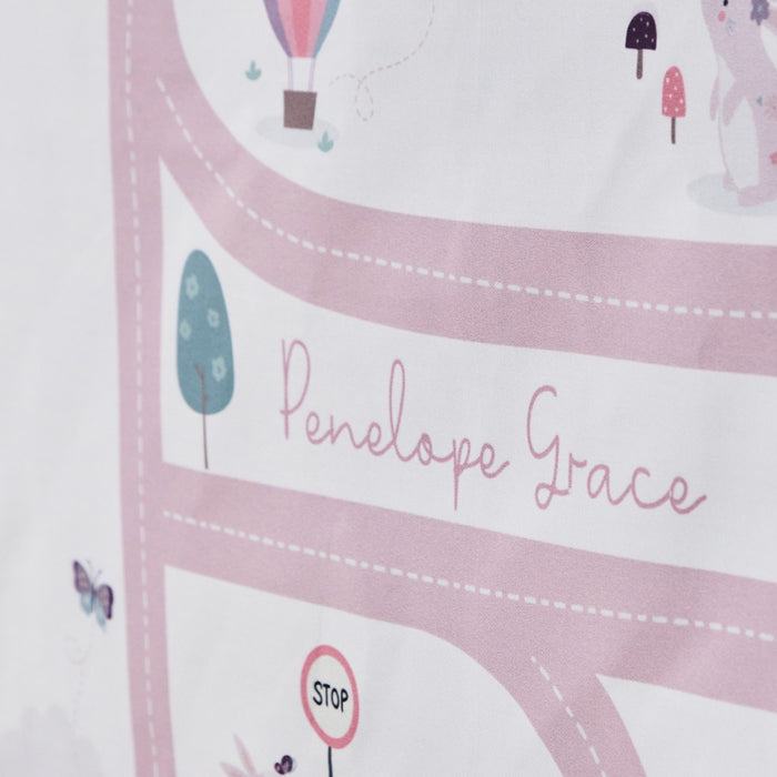 Personalised On The Move Large Pink Grey Wall Hanging