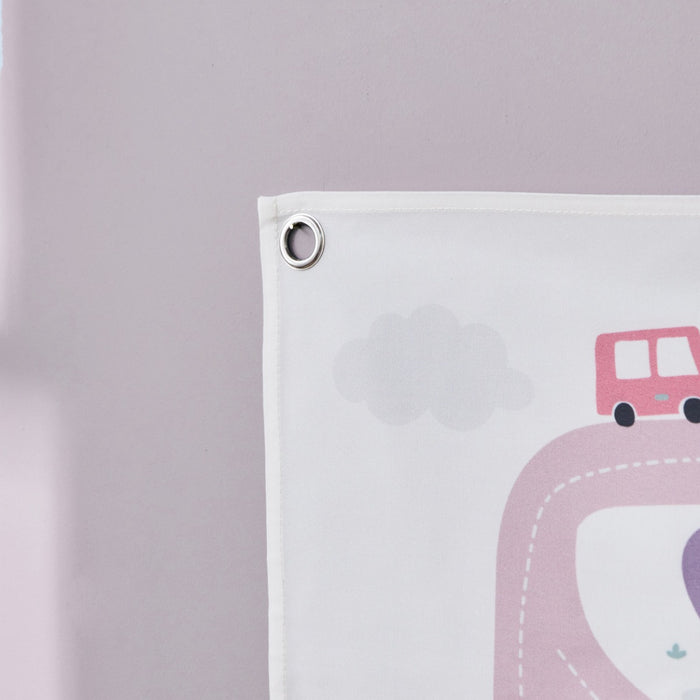 Personalised On The Move Large Pink Grey Wall Hanging