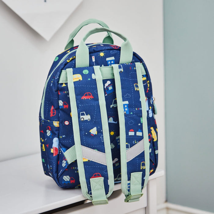 Personalised On The Move Print Grab Handle Mini Backpack