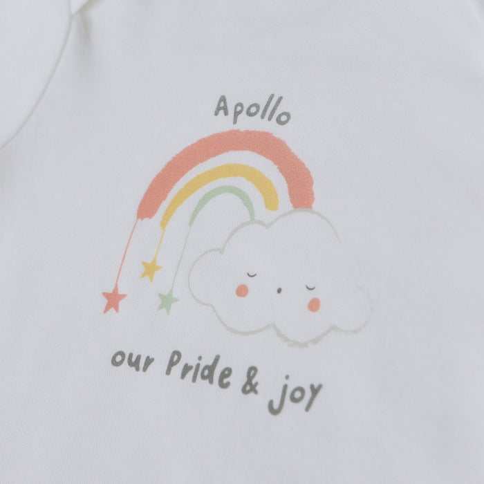 Personalised Our Pride and Joy White Bodysuit
