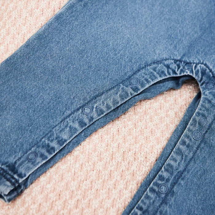 Personalised Patchwork Letters Denim Dungarees