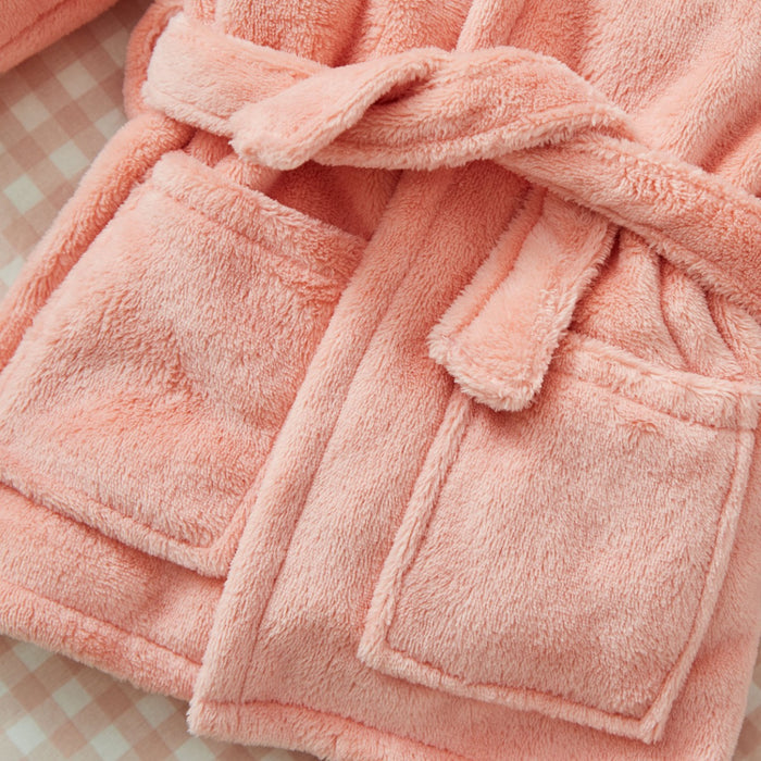 Personalised Peach Sorbet Fleece Robe