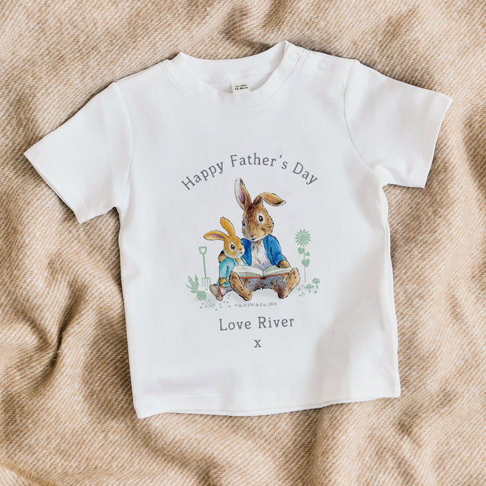 Personalised Peter Rabbit™ Happy Father's Day T-Shirt