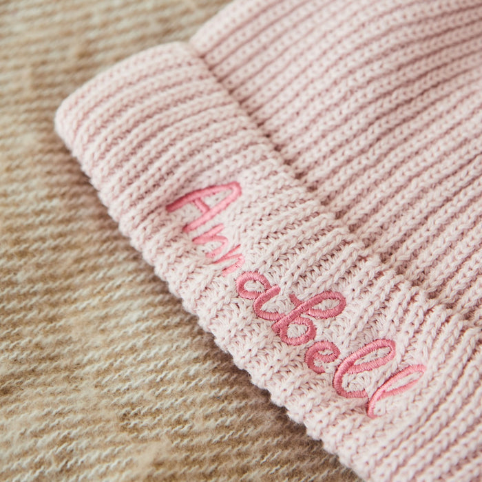 Personalised Pink Beanie