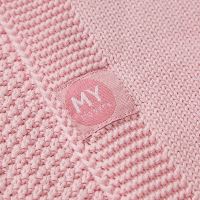 Personalised Pink Bunny Baby Shawl