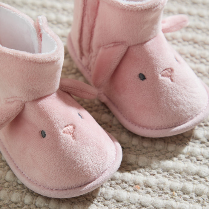Personalised Pink Bunny Booties
