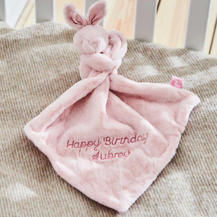 Personalised Pink Bunny Comforter