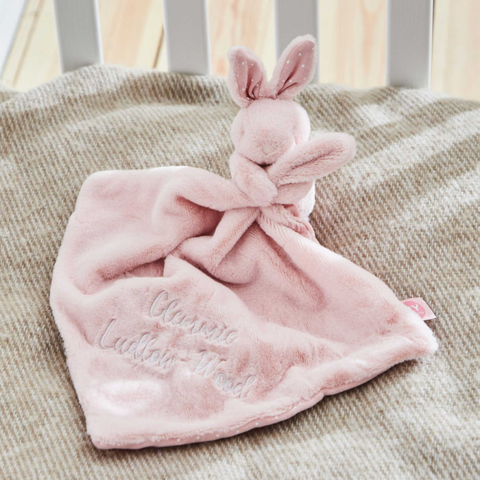 Personalised Pink Bunny Comforter