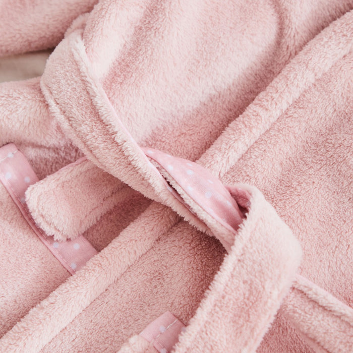 Personalised Pink Bunny Fleece Robe