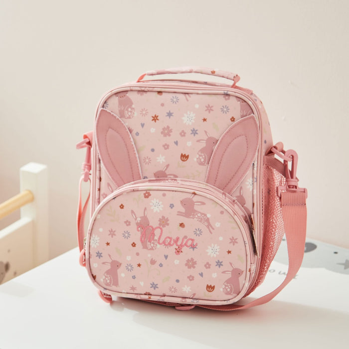 Personalised Pink Bunny Lunch Bag