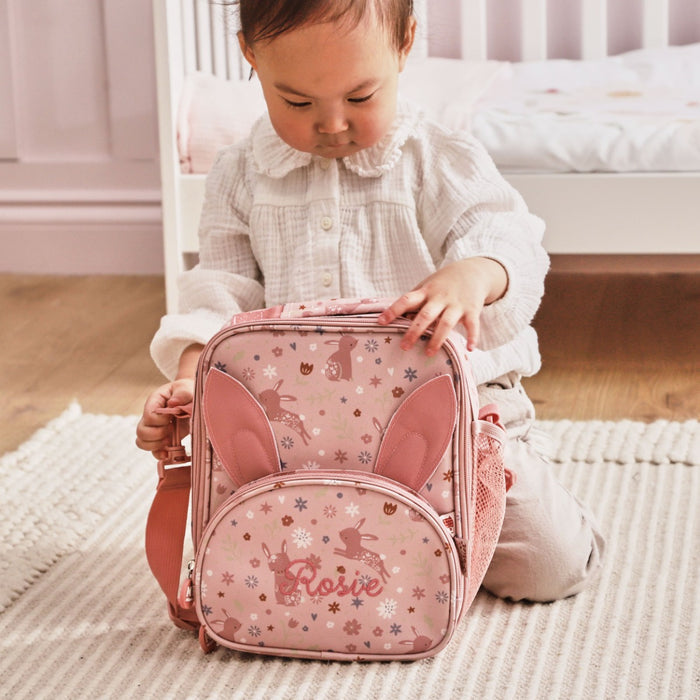 Personalised Pink Bunny Lunch Bag