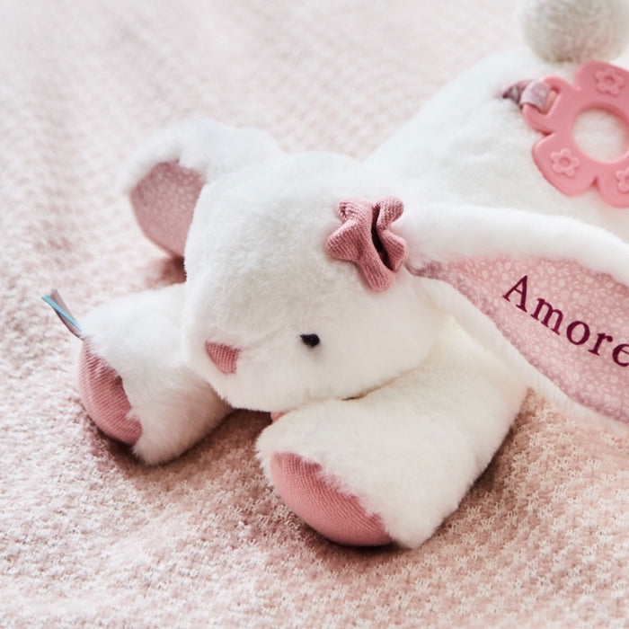 Personalised Pink Bunny Rabbit Activity Toy