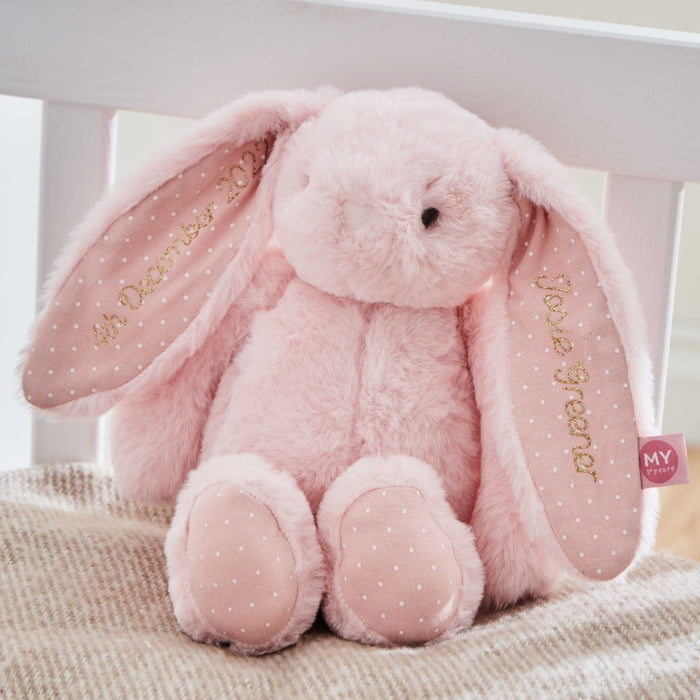 Personalised Pink Bunny Soft Toy