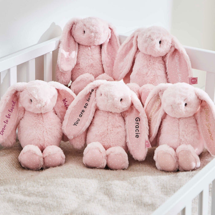 Personalised Pink Bunny Soft Toy