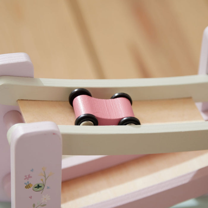 Personalised Pink Car Ramp Wooden Toy FSC®